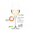 Stolzle Flame - 6 x kieliszek do wina białego - 378 ml