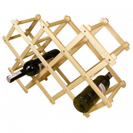 PRACTIC - Drewniany stojak na wino składany
