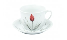 LUBIANA Wiedeń Tulipan - Filiżanka 300 ml + spodek 16 cm
