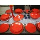 BOGUCICE Alumina Nostalgia Red (38 części) Serwis obiadowy dla 12 osób