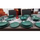 BOGUCICE Alumina Nostalgia Emerald (20 części) Serwis obiadowy dla 6 osób