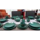BOGUCICE Alumina Nostalgia Emerald (63 części) Serwis obiadowo kawowy dla 12 osób