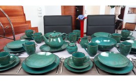 BOGUCICE Alumina Nostalgia Emerald (41 części) Serwis obiadowo kawowy dla 6 osób