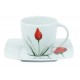 LUBIANA Victoria Tulipan - 6 x Filiżanka 250 ml + 6 x spodek 14,5 cm