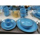 BOGUCICE Alumina Rustic Blue (30 części) Serwis obiadowy i kawowy dla 6 osób