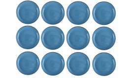 BOGUCICE Alumina Rustic Blue - 12 x Talerz deserowy 21 cm