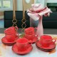 BOGUCICE Alumina Nostalgia Red (15 części) Serwis kawowy dla 6 osób