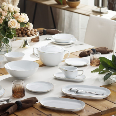 CHODZIEŻ CITY B326 (45 części) Serwis obiadowy dla 12 osób